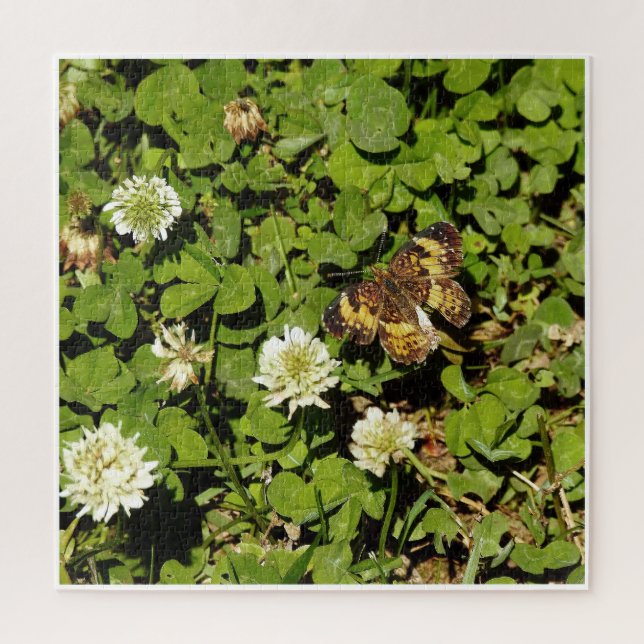 Puzzle Papillon parmi les fleurs (Vertical)