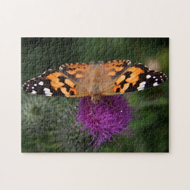 Puzzle Papillon peint de dame (Horizontal)