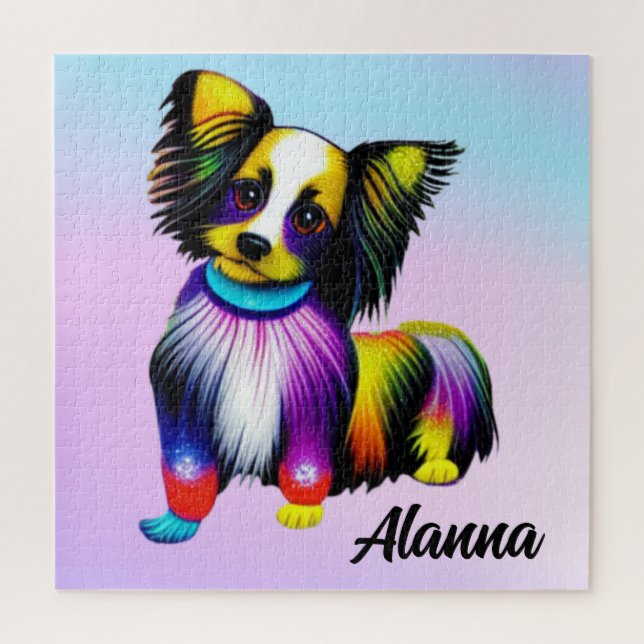 Puzzle Papillon Pop Art Pastel Personnalisé   (Vertical)