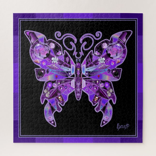 Puzzle Papillon pourpre 31 (Vertical)