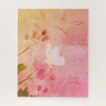 Papillon rose