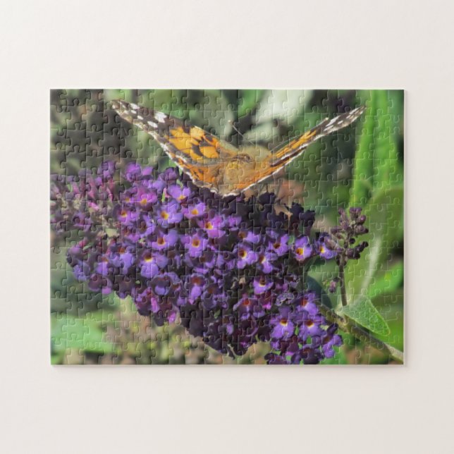 Puzzle - Papillon sur Fleur violette (Horizontal)