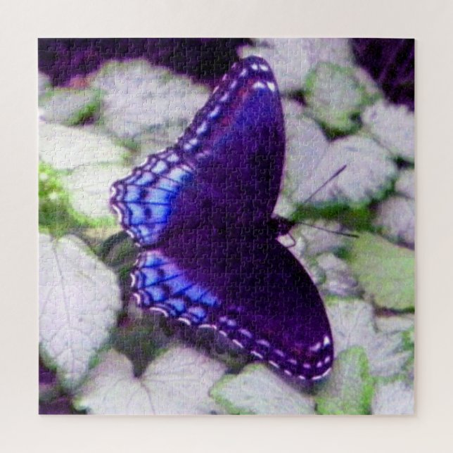 Puzzle Papillon sur lamium de balise d'argent (Vertical)