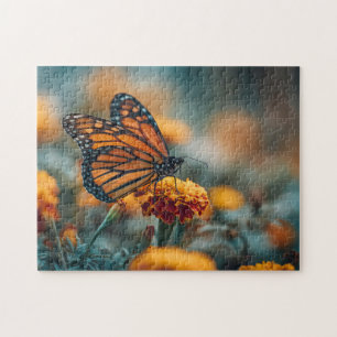Puzzle Papillon sur un souci