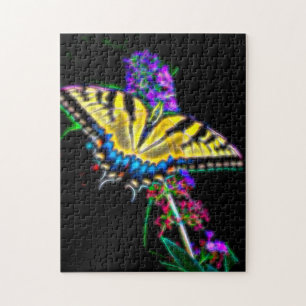 Puzzle papillon Swallowtail stylisé