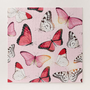 Puzzle Papillon tropical détaillé : Motif Vintage