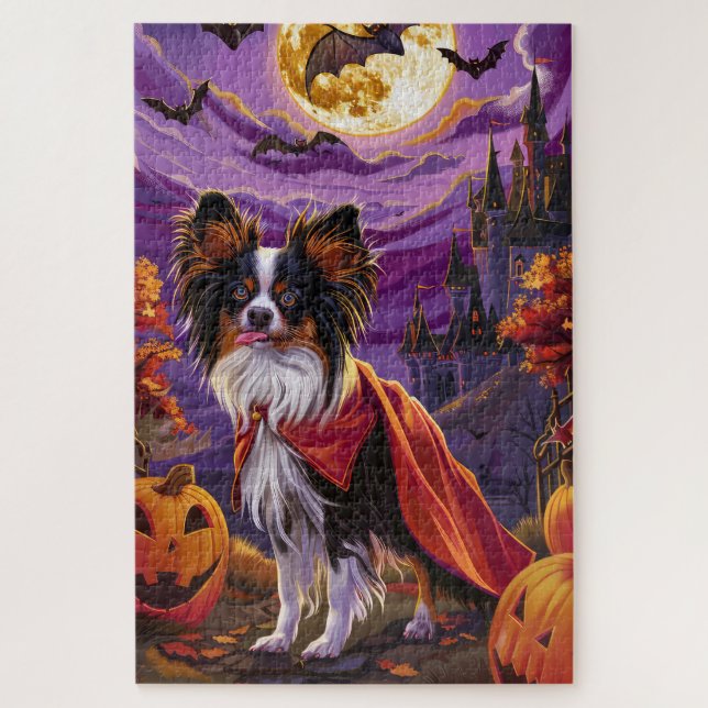 Puzzle Papillon Vampire Citrouilles Épouvantables Hallowe (Vertical)