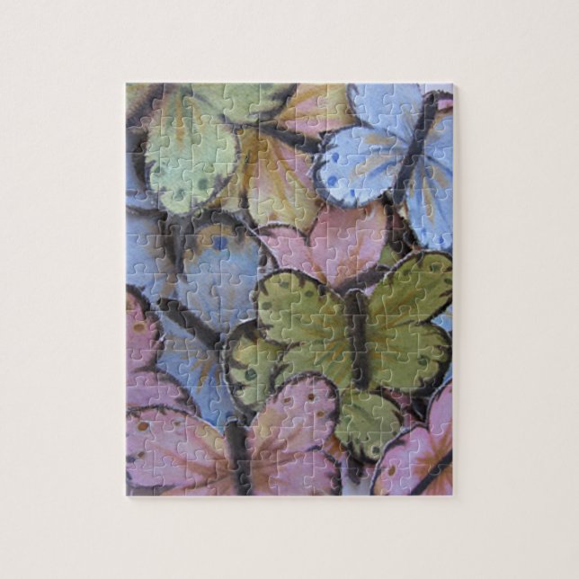 Puzzle Papillons avec Boîte Cadeau (Vertical)