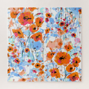 Puzzle Papillons broyés : Texture florale Abstraite