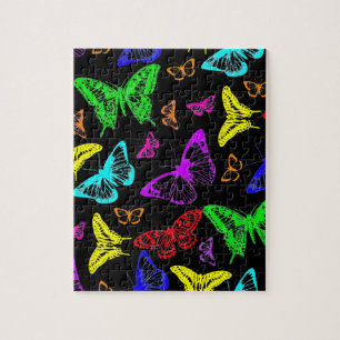 Puzzle Papillons de couleur arc-en-ciel volants