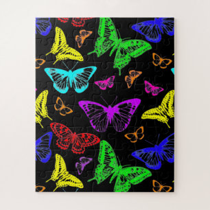 Puzzle Papillons de couleur arc-en-ciel volants