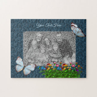 Puzzle Papillons Et Fleurs Cadres Ajouter Votre Photo