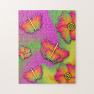Puzzle Papillons & Fleurs