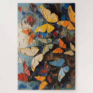Puzzle Papillons Mouches Parmi La Peinture Nature Vibrant