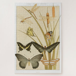 Puzzle Papillons papillons vintages Illustration Art