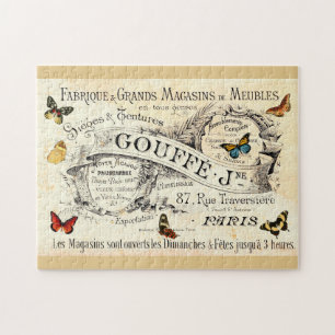 Puzzle Papillons Vintage sur publicité française
