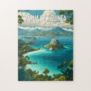 Puzzle Papouasie-Nouvelle-Guinée Illustration Voyage Art