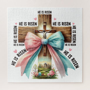Puzzle Pâques Il est ressuscité Jésus Christ Résurrection