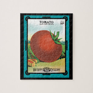 Puzzle Paquet de semences vintage Art Étiquette, Tomate d