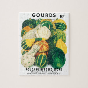 Puzzle Paquet de semences vintage, Gourdes mixtes