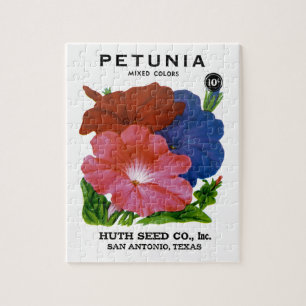 Puzzle Paquet de semences Vintage Petunia