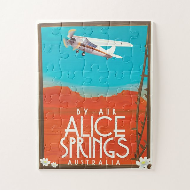 Puzzle Par avion - Alice Springs Australie (Vertical)