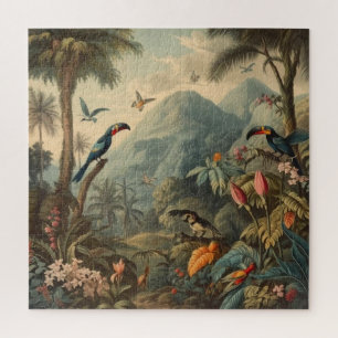 Puzzle Paradis botanique vintage toucan jungle personnali