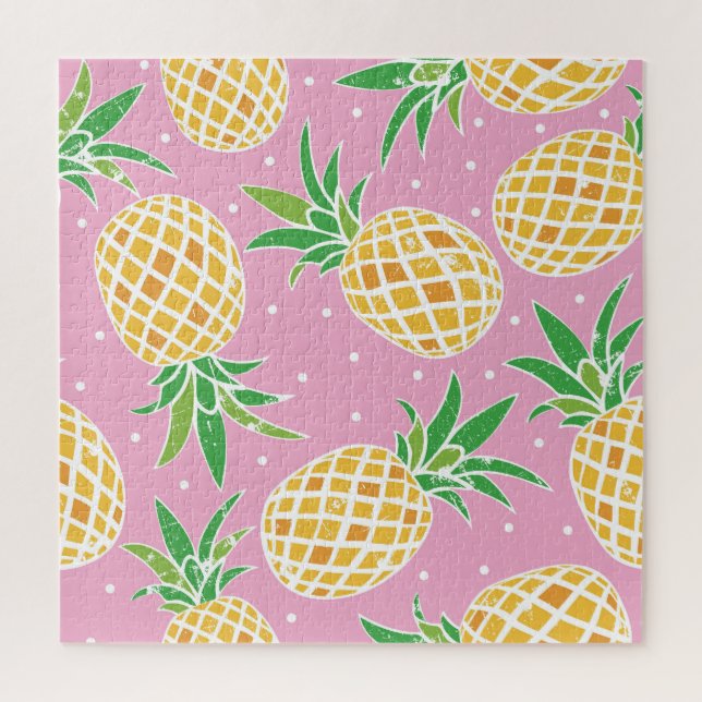 Puzzle Paradis de l'ananas : Motif tropical (Vertical)