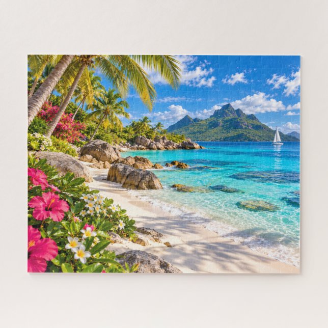 Puzzle Paradis de l'île tropicale (Horizontal)