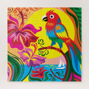 Puzzle Paradis du perroquet tropical