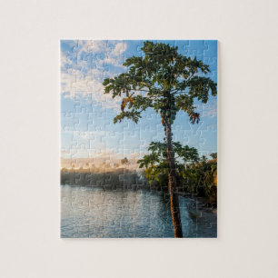 Puzzle Paradis tropical au coucher du soleil, Fidji