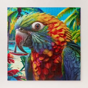 Puzzle Paradis vibrant des perroquets