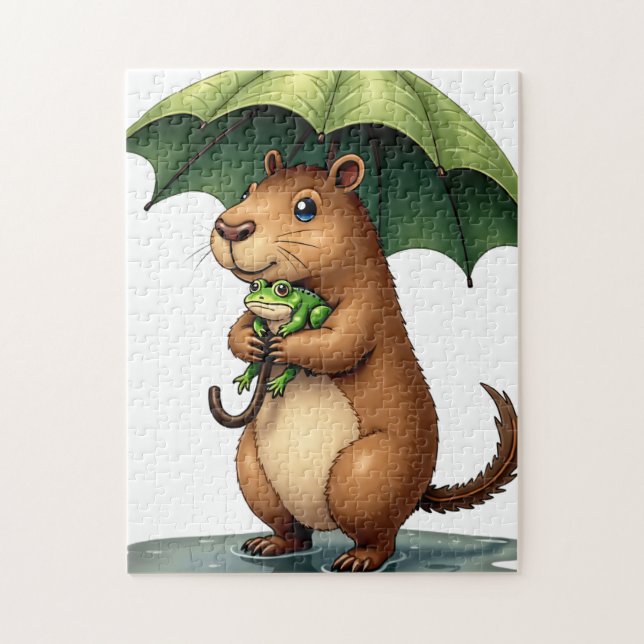 Puzzle Parapluie de feuille (Vertical)