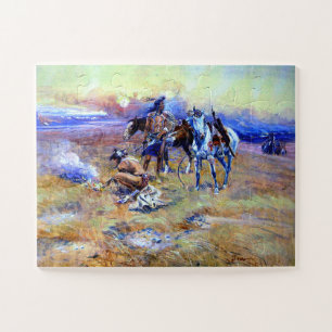 Puzzle Parc à bisons Blackfeet Charles M Russell 1905