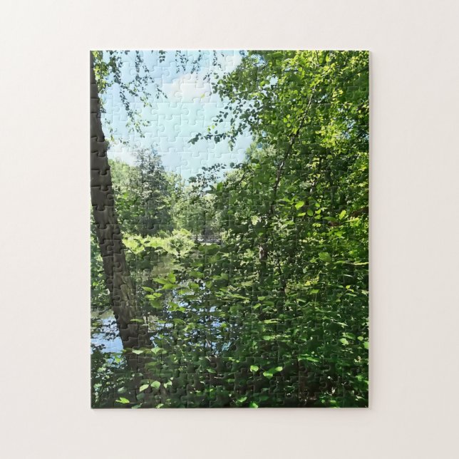 Puzzle Parc avec pont à distance (Vertical)