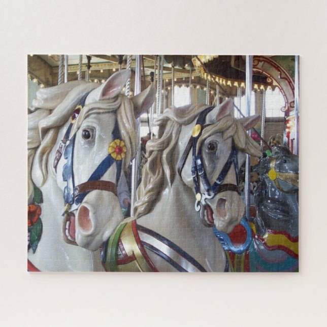 Puzzle Parc d'attractions Carousel Horaires (Horizontal)