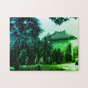 Puzzle Parc des martyrs de Canton, Chine vintage
