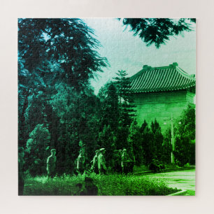 Puzzle Parc des martyrs de Canton, Chine vintage
