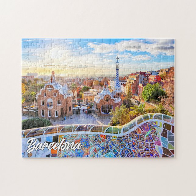 Puzzle Parc Guell, Barcelone, Espagne (Horizontal)