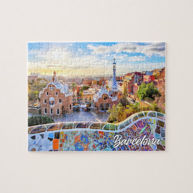Puzzle Parc Güell, Barcelone, Espagne (Horizontal)