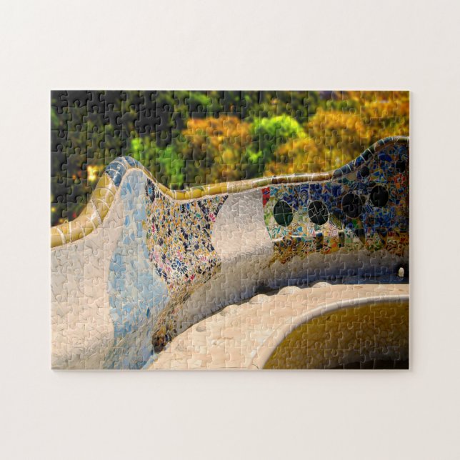 Puzzle Parc Guell Gaudi Barcelone. (Horizontal)