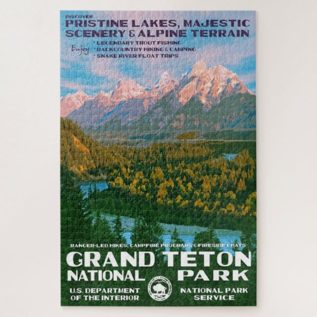Puzzle Parc national de Grand Teton (Vertical)