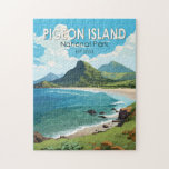 Puzzle Parc national de Pigeon Island Sainte-Lucie Travel<br><div class="desc">Design d'illustration vectorielle de Pigeon Island. Pigeon Island est un site historique et un symbole d'importance culturelle et historique. En 1979,  il est devenu un parc national et en 1992,  il est devenu un repère national.</div>