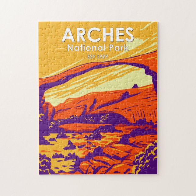 Puzzle Parc national des Arches Double Arche Sunset Vinta (Vertical)