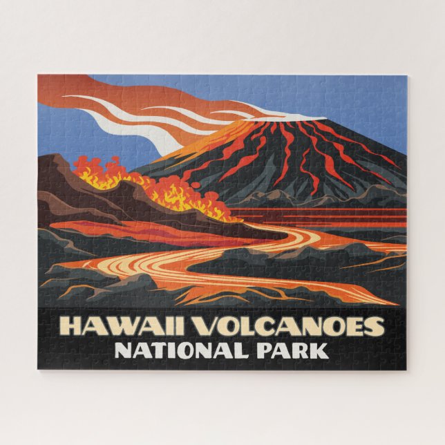 Puzzle Parc national des volcans d'Hawaii Mauna Loa Vinta (Horizontal)
