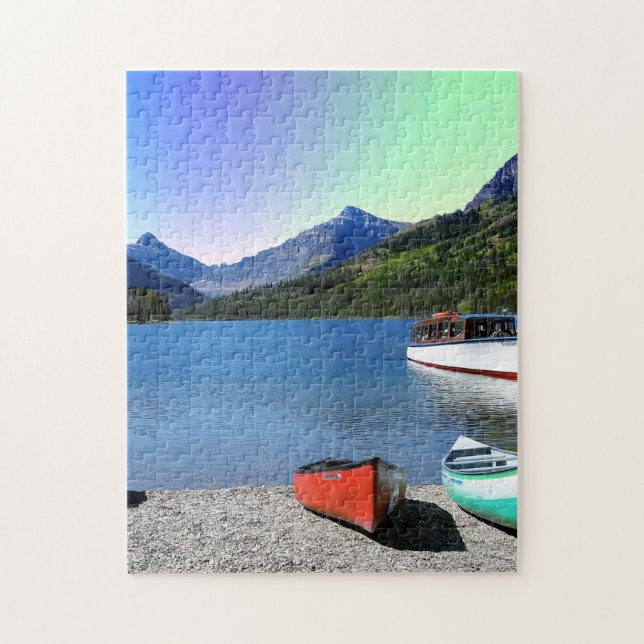 Puzzle Parc national du Glacier du lac Two Medicine Monta (Vertical)