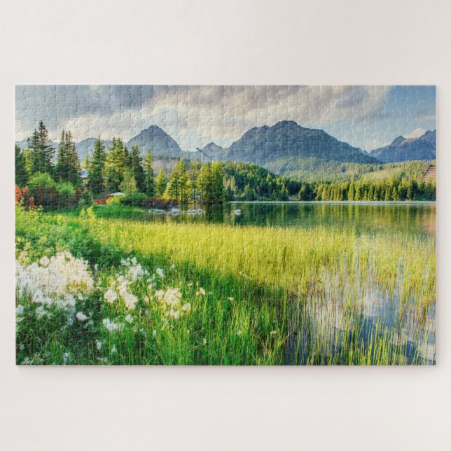 Puzzle Parc national du Lac pittoresque High Tatras (Horizontal)