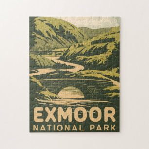 Puzzle Parc national Exmoor vintage