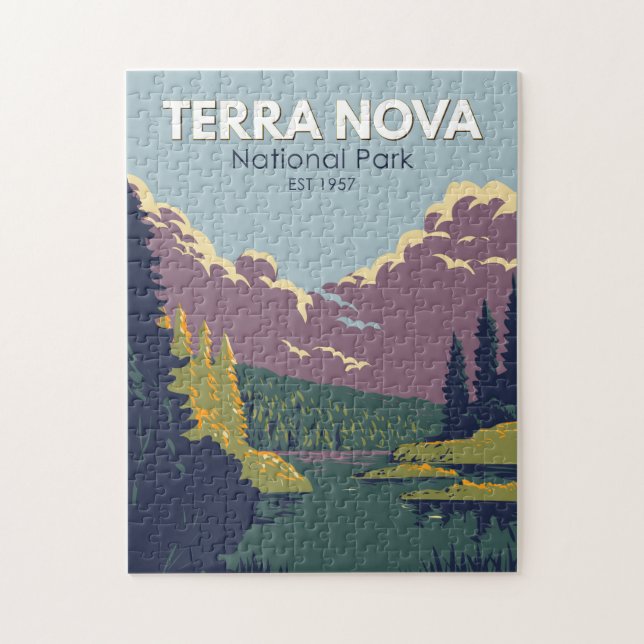 Puzzle Parc national Terra-Nova Canada Tourisme Art Vinta (Vertical)