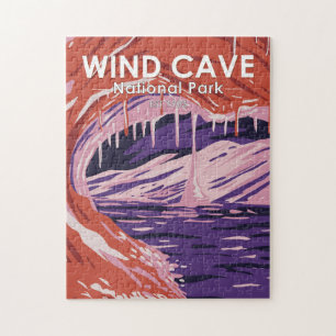 Puzzle Parc national Wind Cave South Dakota Vintage